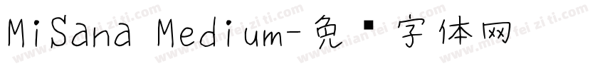 MiSana Medium字体转换
